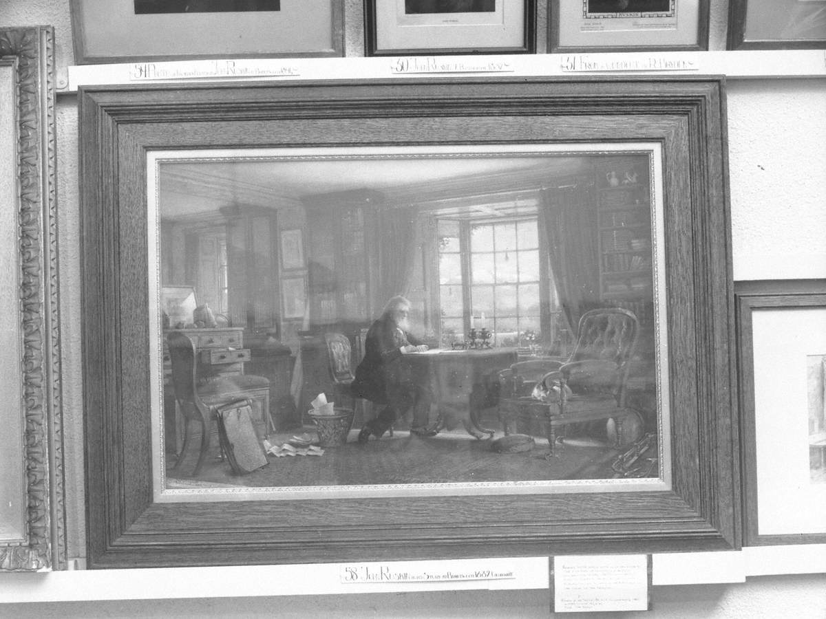 Painting of John Ruskin in His Study at Brantwood