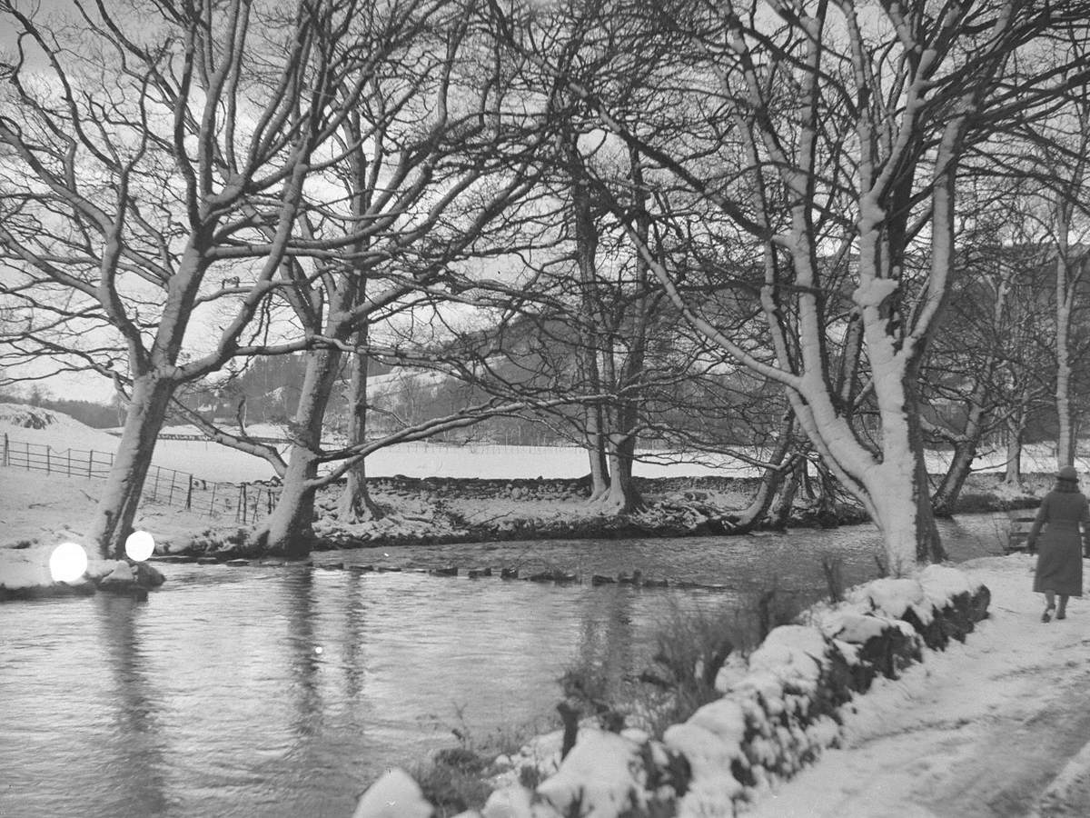 Stepping Stones at Rydal in Winter