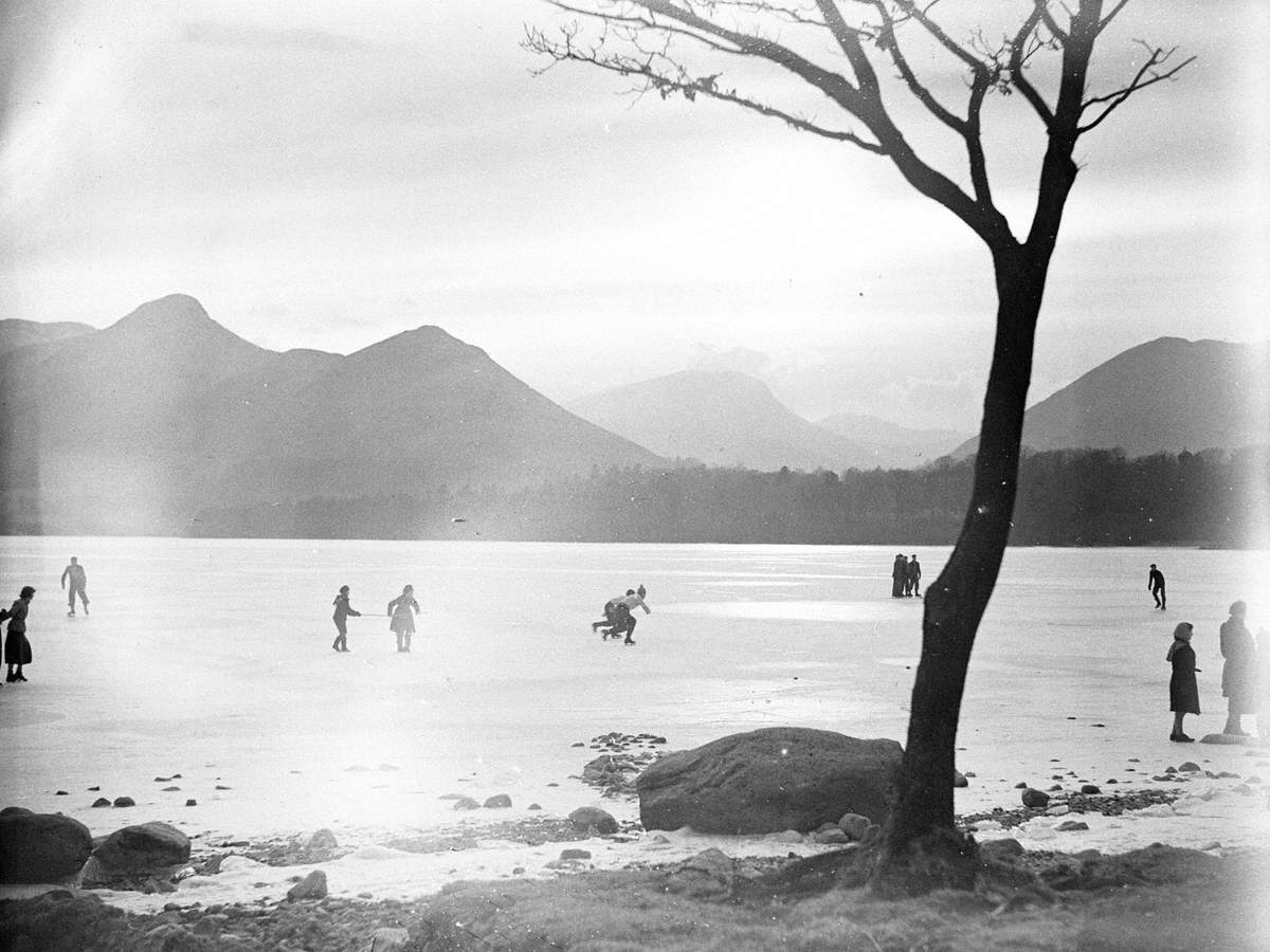 Skating on Rydal Water