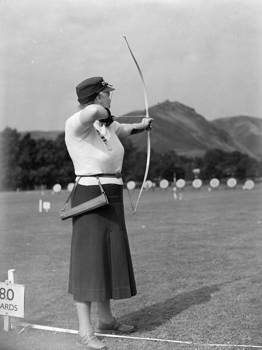 Men's Archery Competition Art UK