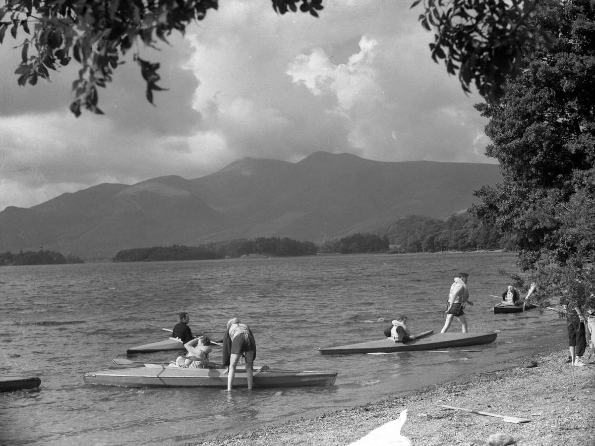 Canoes on Derwentwater