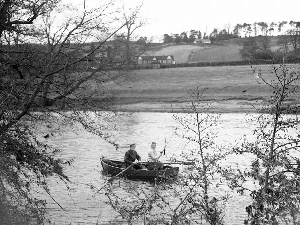 Man and Woman Fishing at Eden