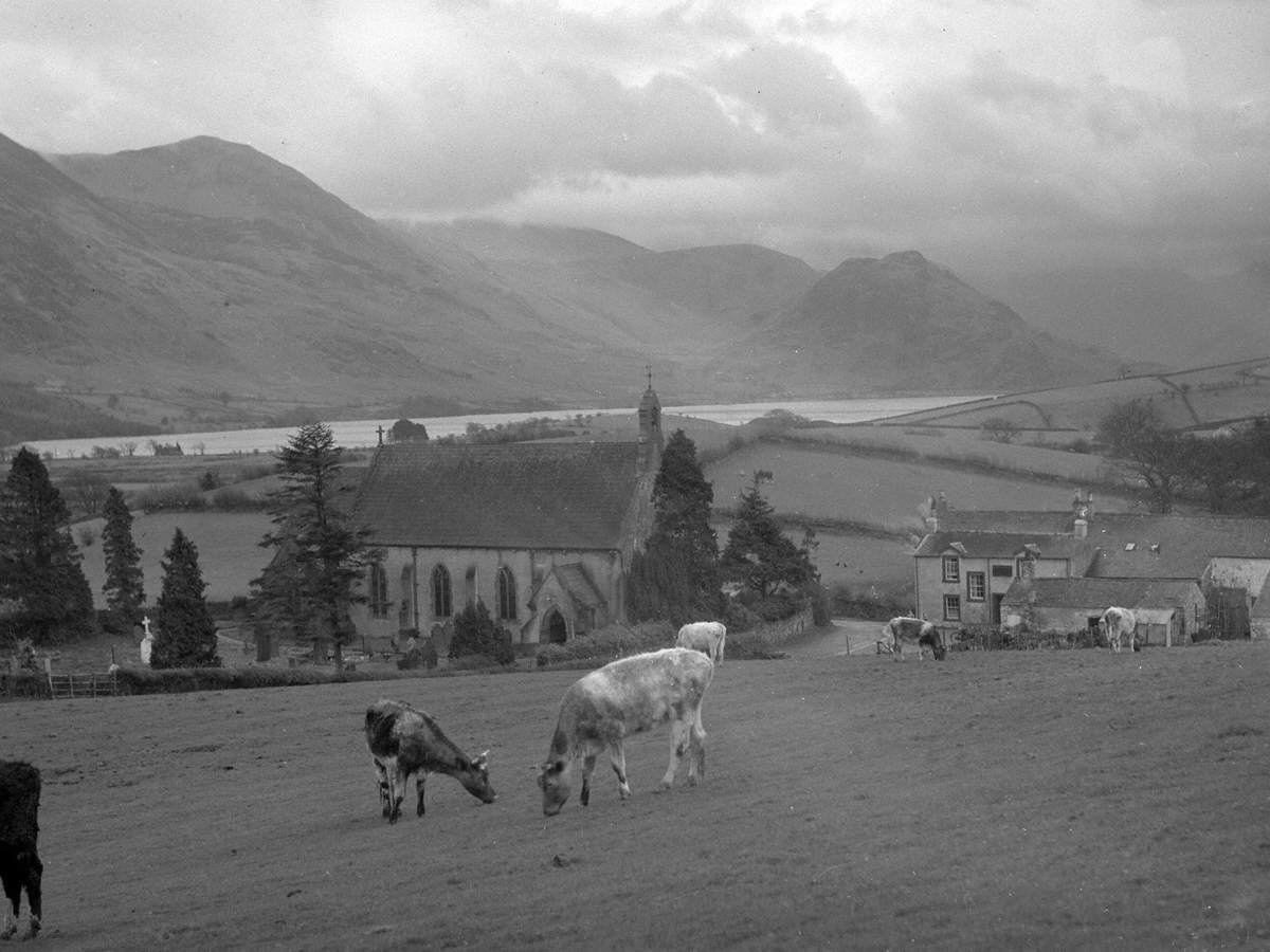Church and 'Hounds and Hare Inn', Loweswater