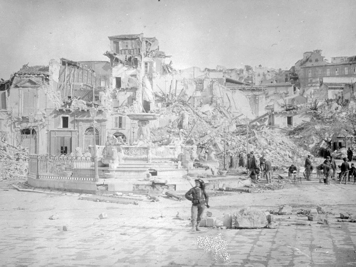 Street in Messina after Earthquake