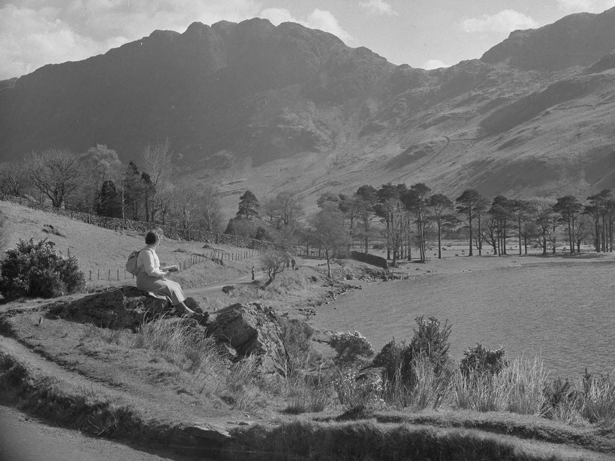 Walker at Buttermere