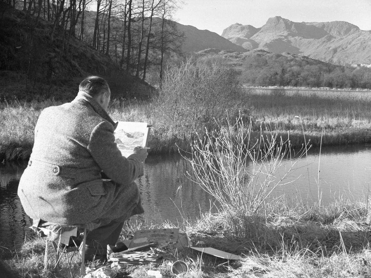 Artist at Blea Tarn