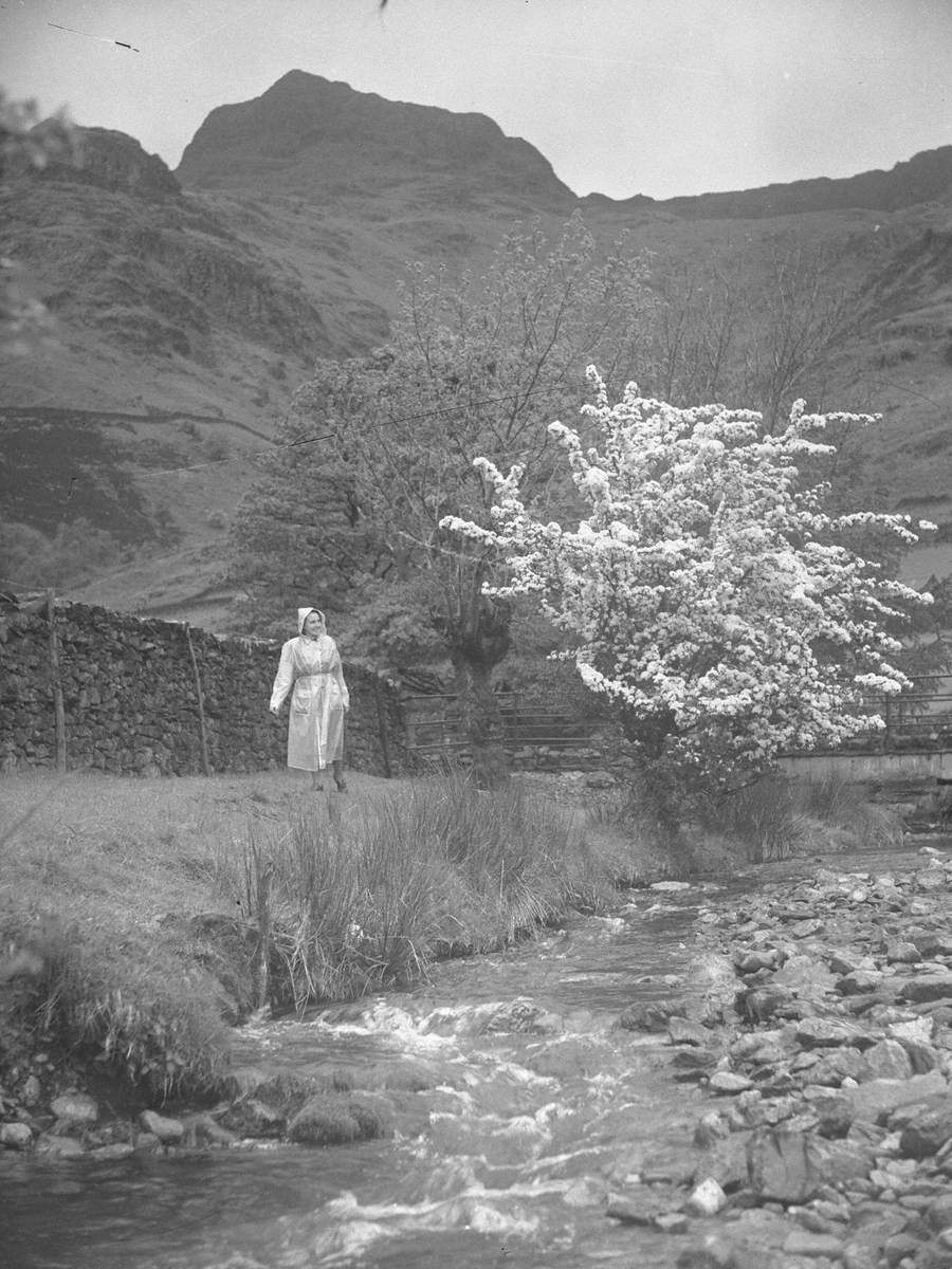 Woman Walking, Langdale Pikes