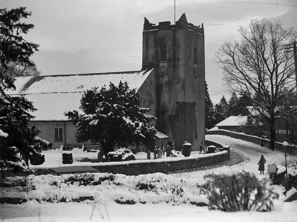 Grasmere Church in the Snow