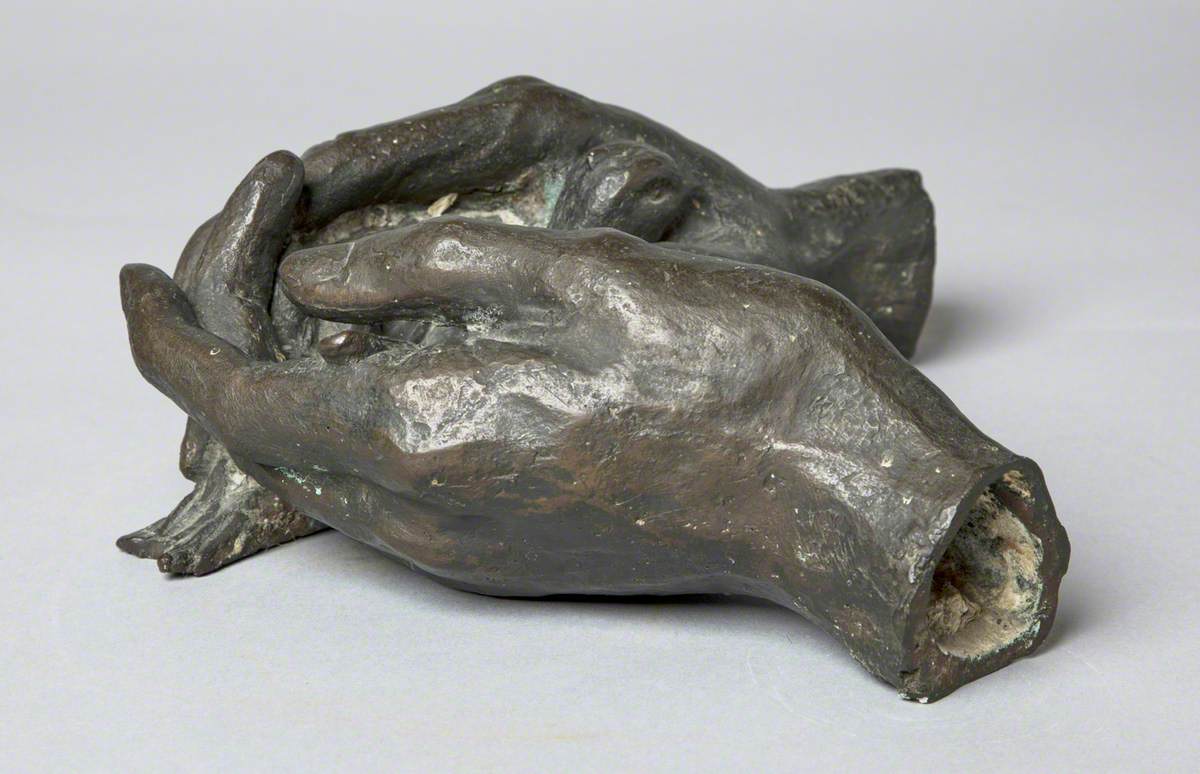 Godfrey Mowatt's Hands, Holding a Bird