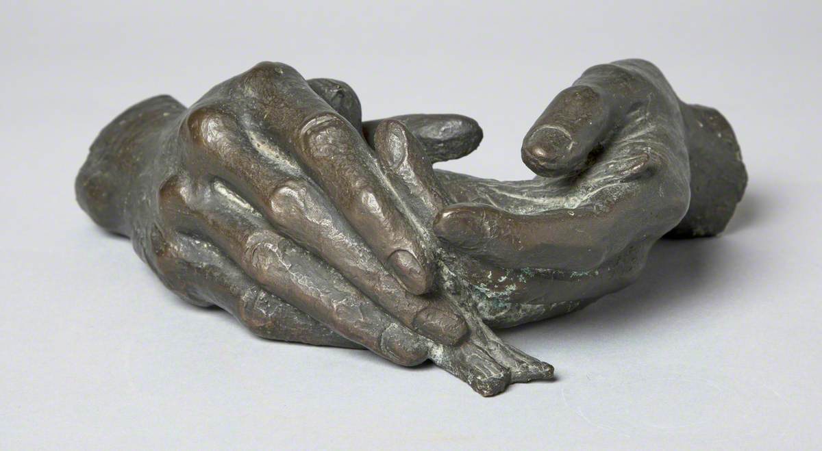 Godfrey Mowatt's Hands, Holding a Bird