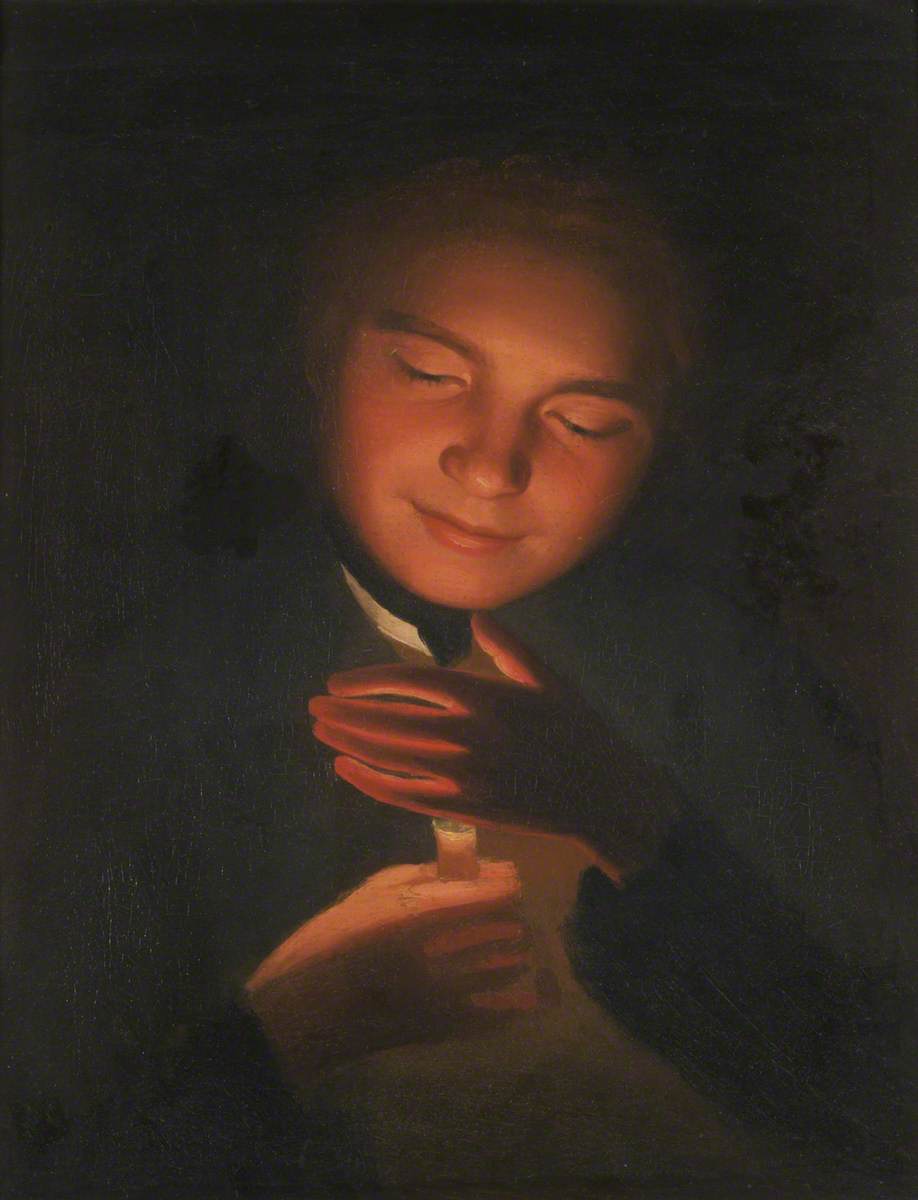 The Artist's Brother James, Holding a Candle