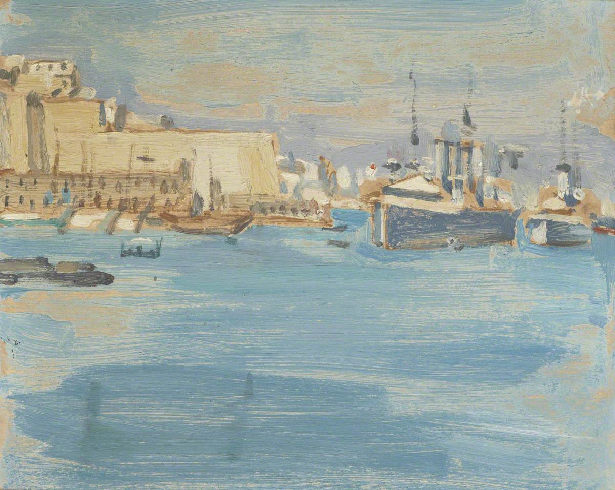 Malta Grand Harbour – Hms 'shropshire', Hms 'london' 