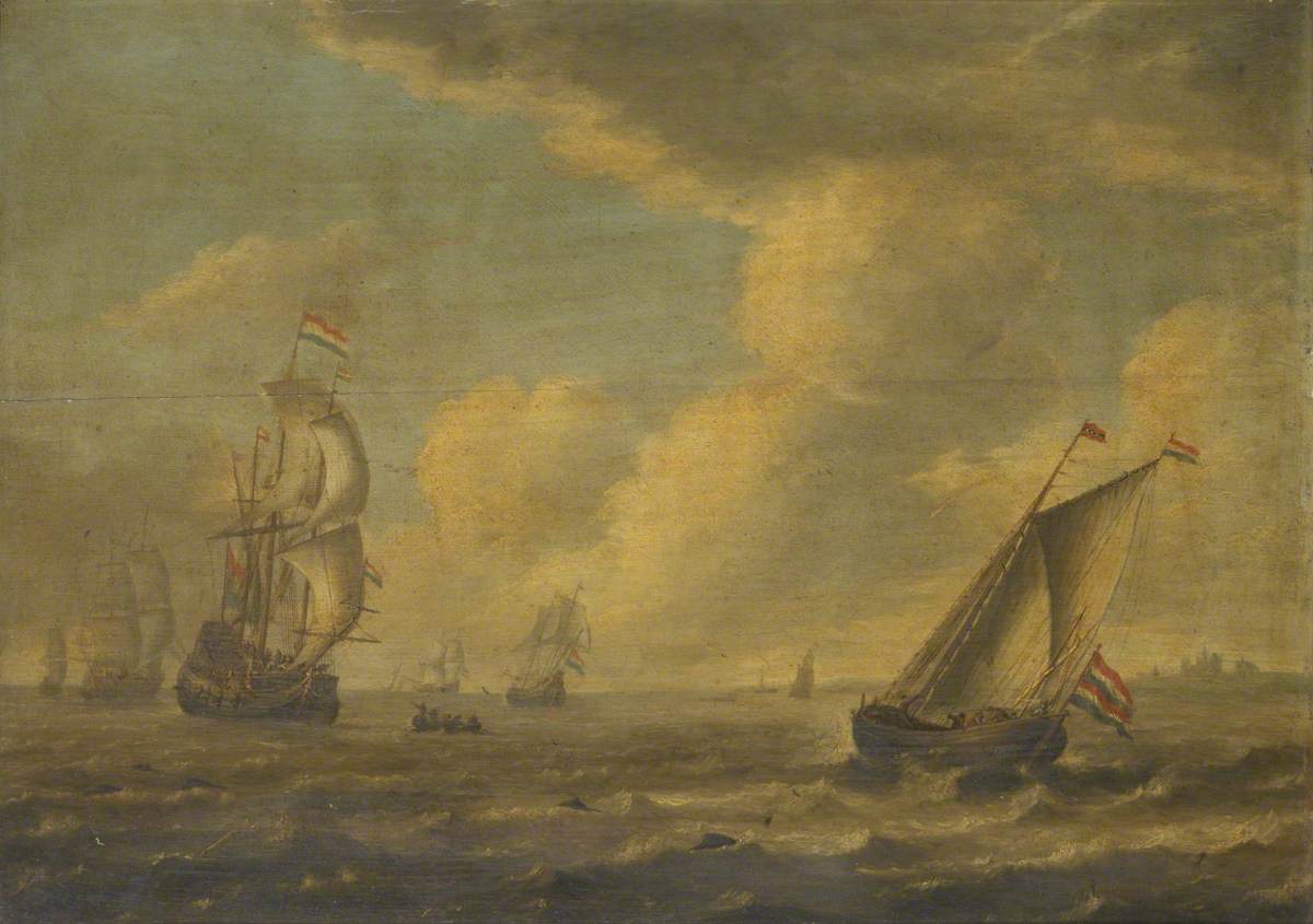Ships off the Dutch Coast