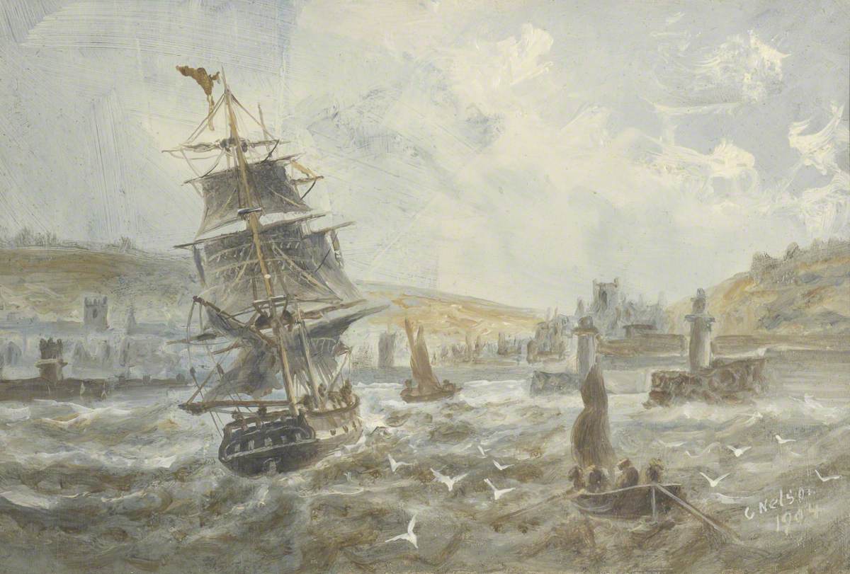 Brig 'Capella' Entering Whitehaven Harbour
