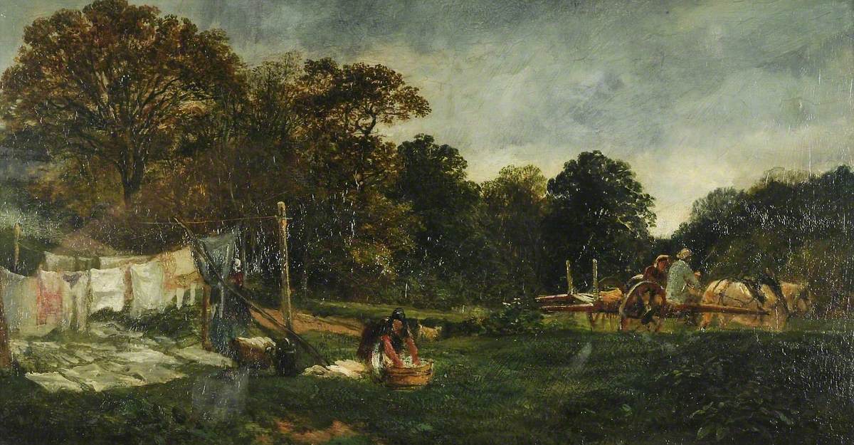 A Glade in Cadzow Forest; Clothes Drying