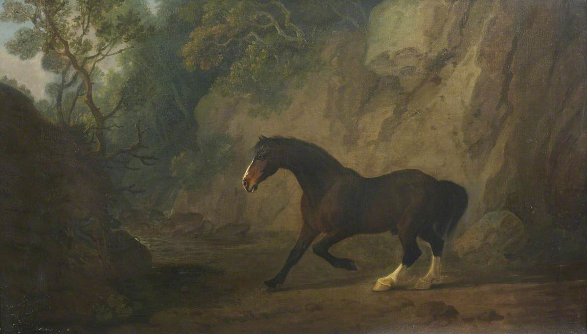 Horse Frightened by a Snake