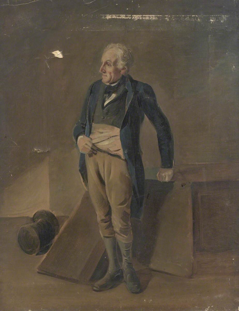 Interior; Portrait of a Man