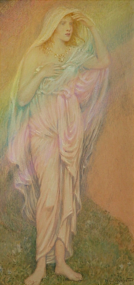 Study for Freyja Descends the Bridge of the Gods