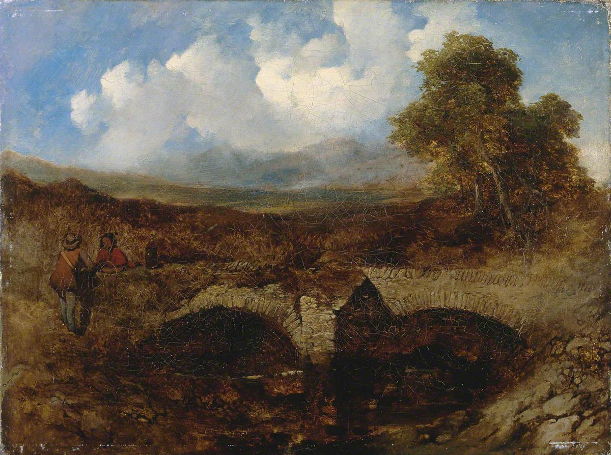 Landscape with Bridge and Figures