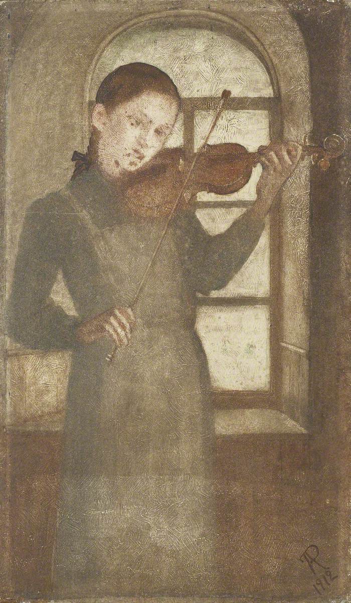 Girl Playing a Violin