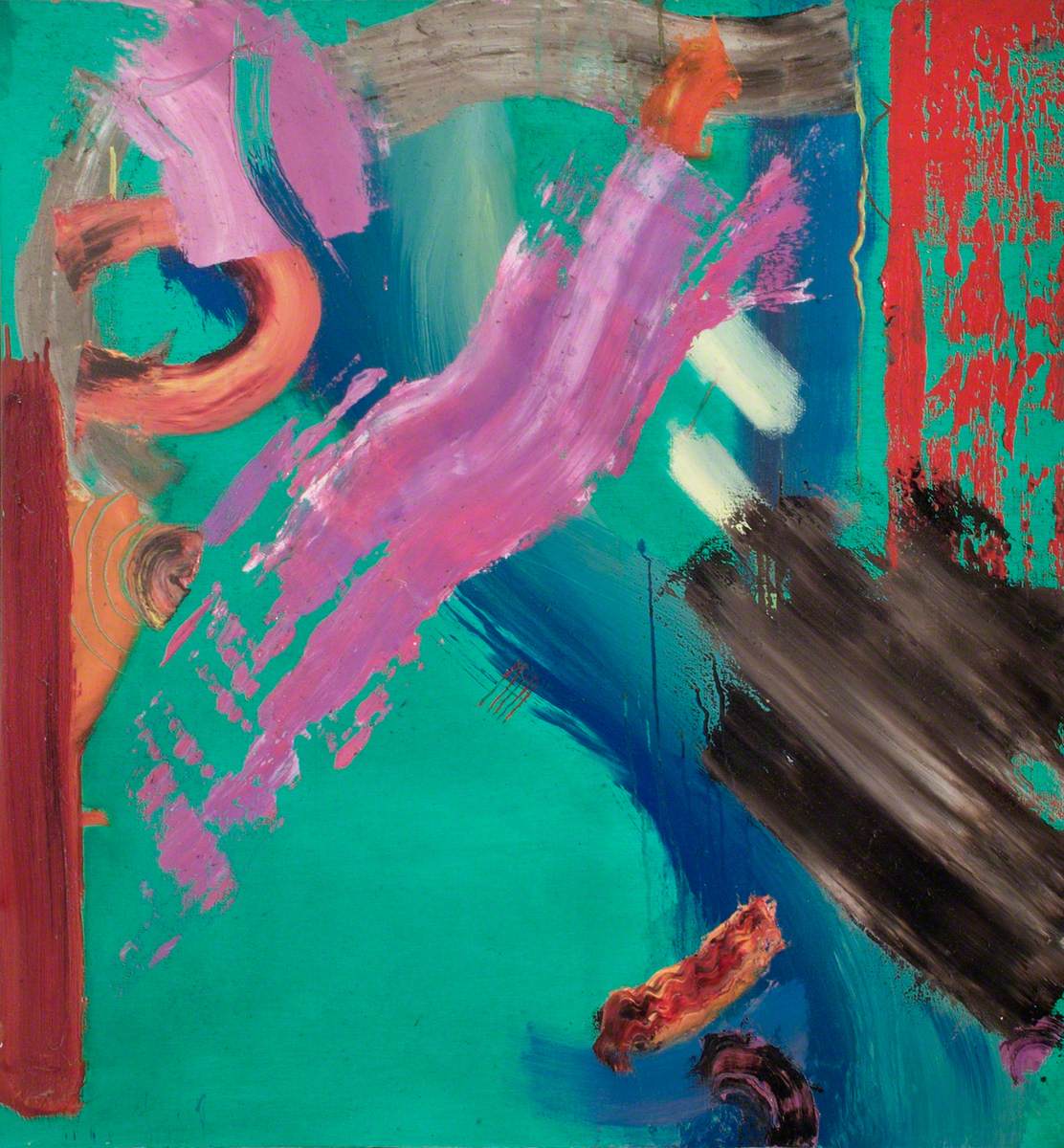 Green, Purple and Red Abstract* Art UK