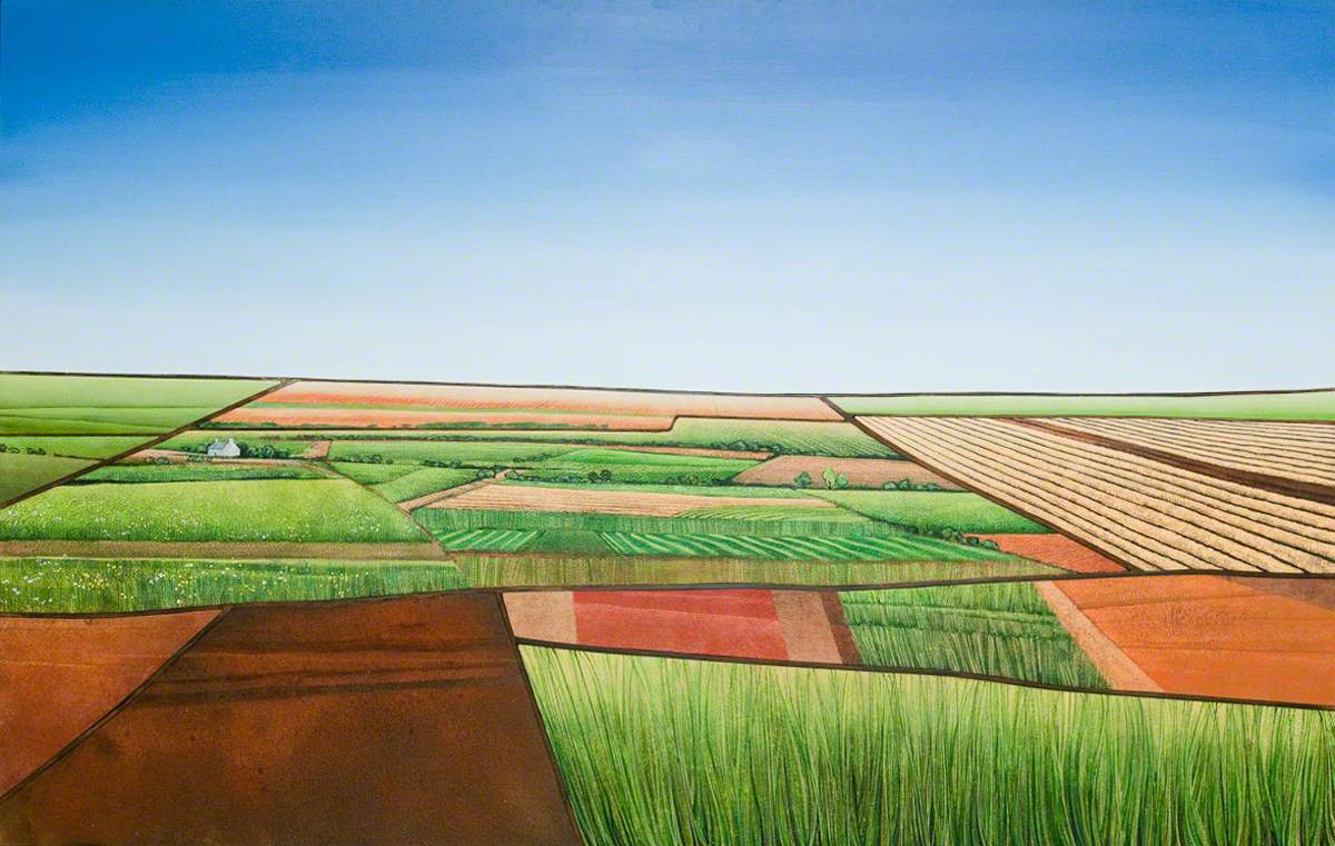 Rural Landscape with Flat Horizon