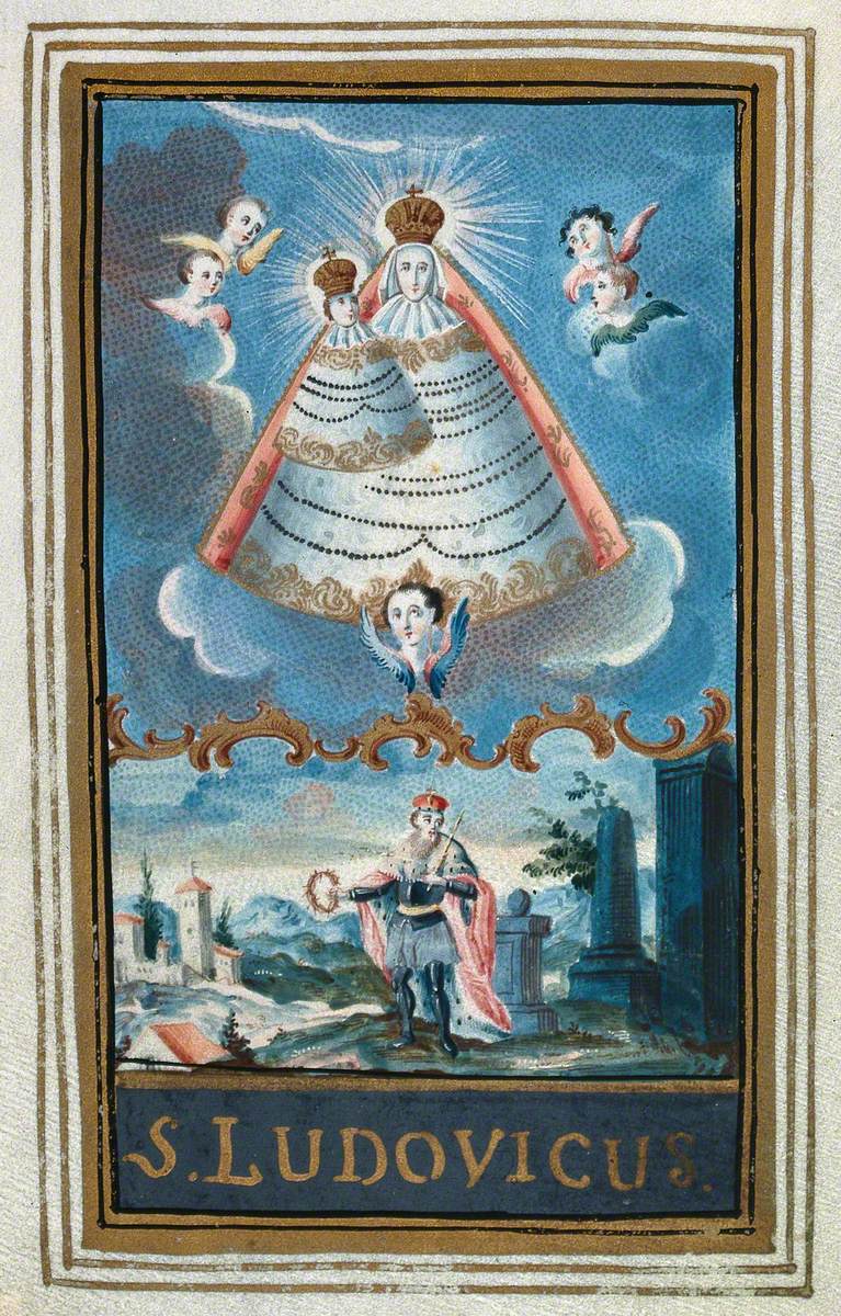 Saint Louis and Saint Mary (the Blessed Virgin) with the Christ Child