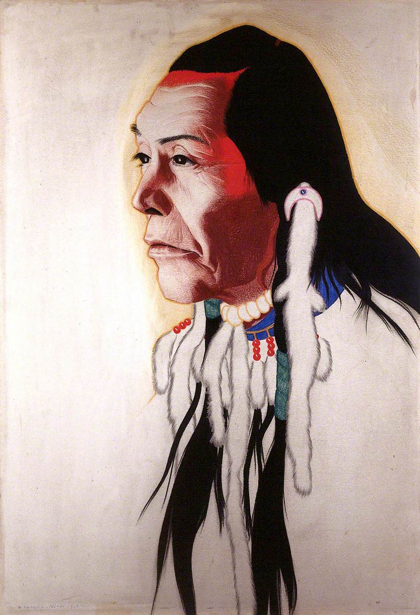 Albert Mad Plume, a North American Indian Medicine Man