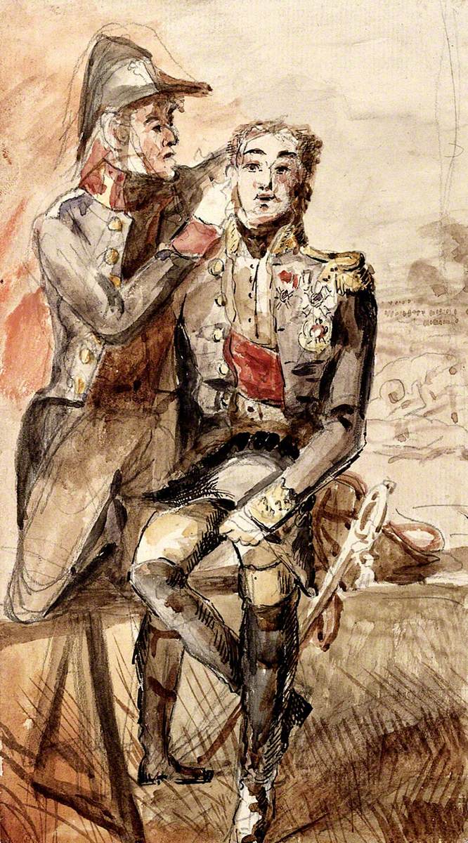 The Surgeon Capiomont Stitching the Ear of General Oudinot at the Battle of Wagram, 1809