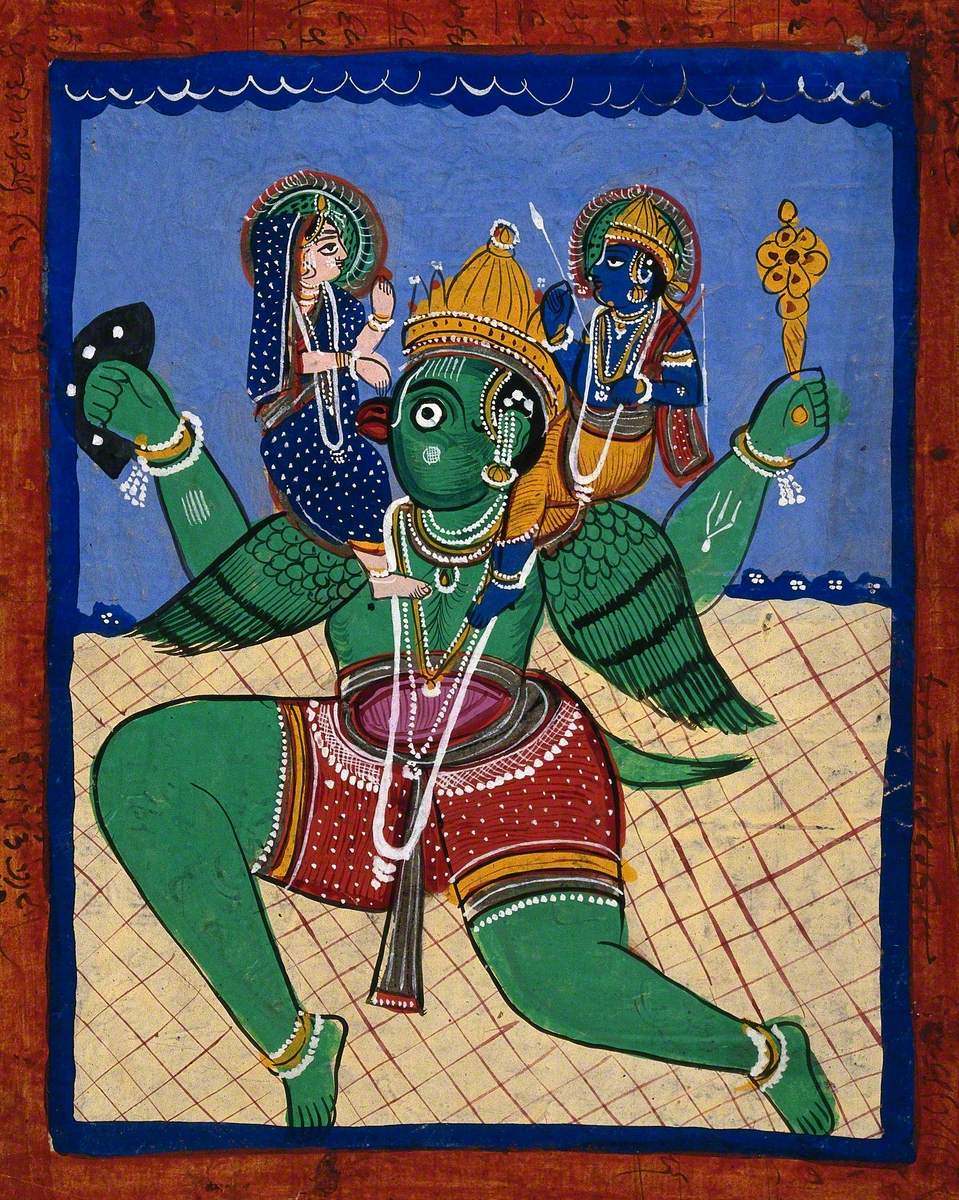 Garuda Carrying Vishnu and Lakshmi