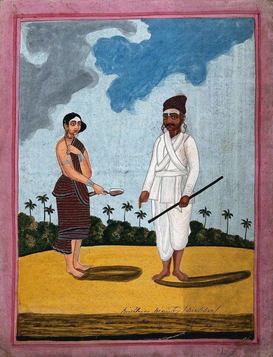 An Indian Bricklayer and Wife