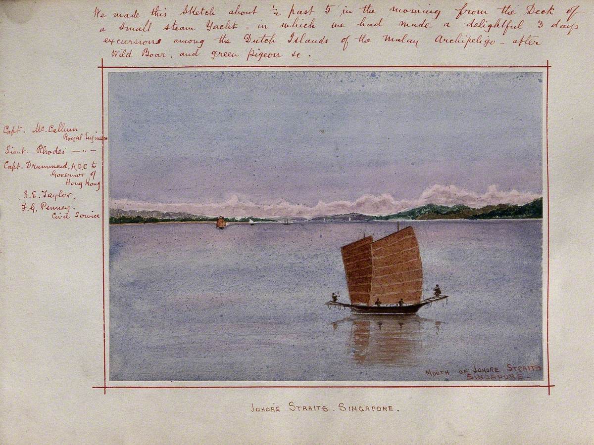 Singapore: View across the Johore Straits