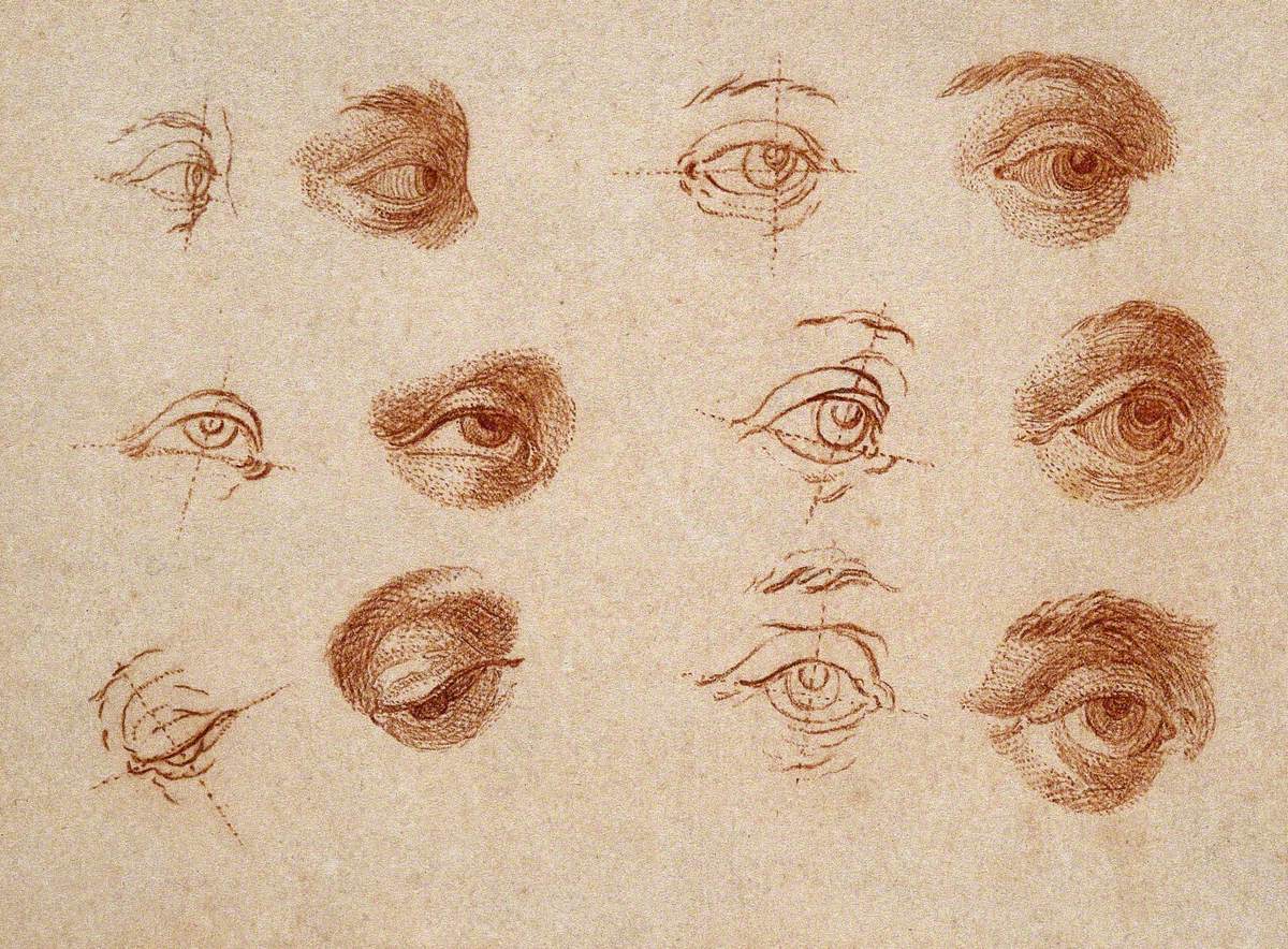 Twelve Sketches of Eyes