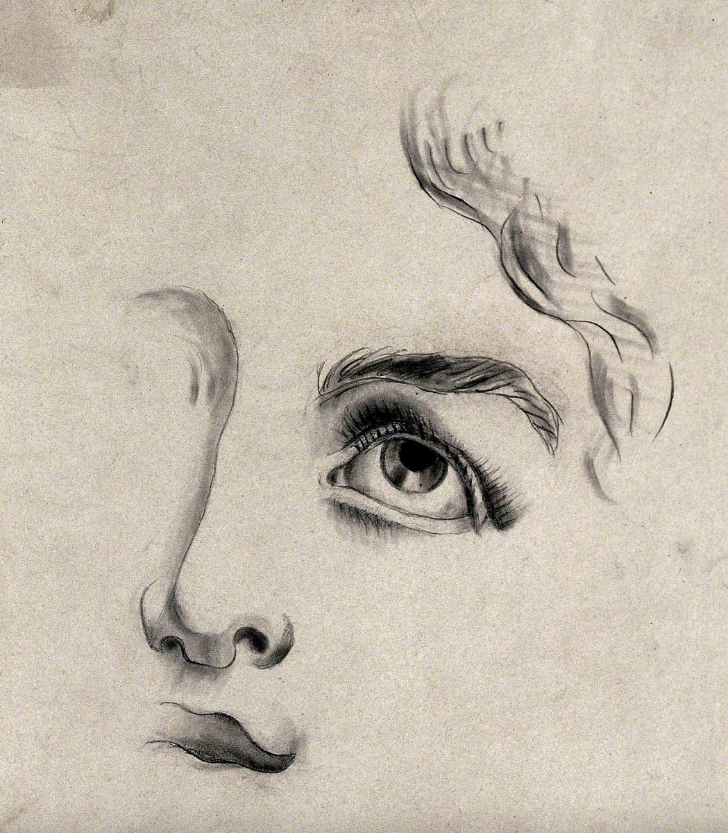 A Fragmentary Drawing of a Face