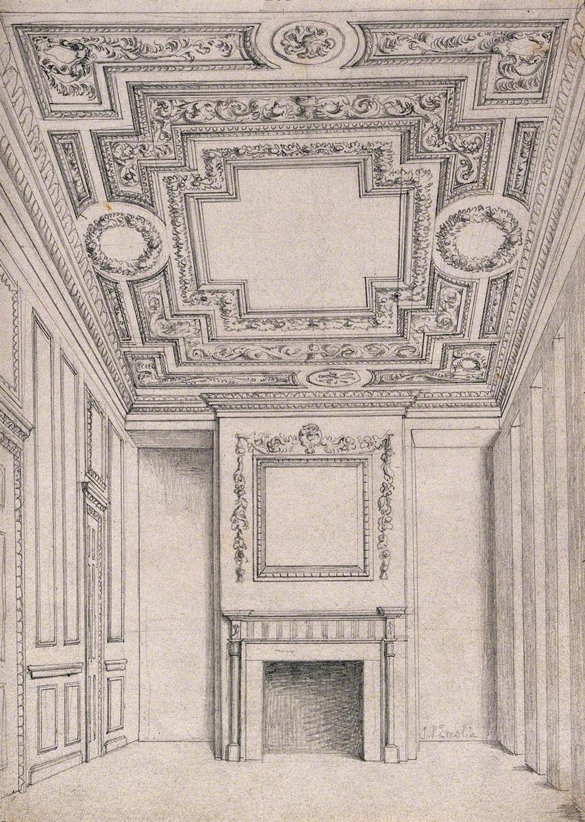 The First Floor Front Room at No. 19 Greville Street, Holborn: Looking towards the Fireplace