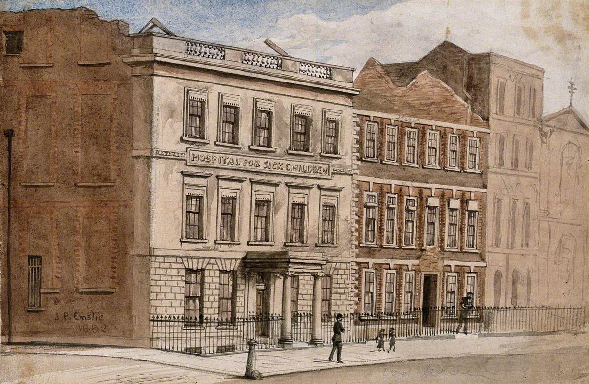 49 Great Ormond Street, London, in Course of Demolition