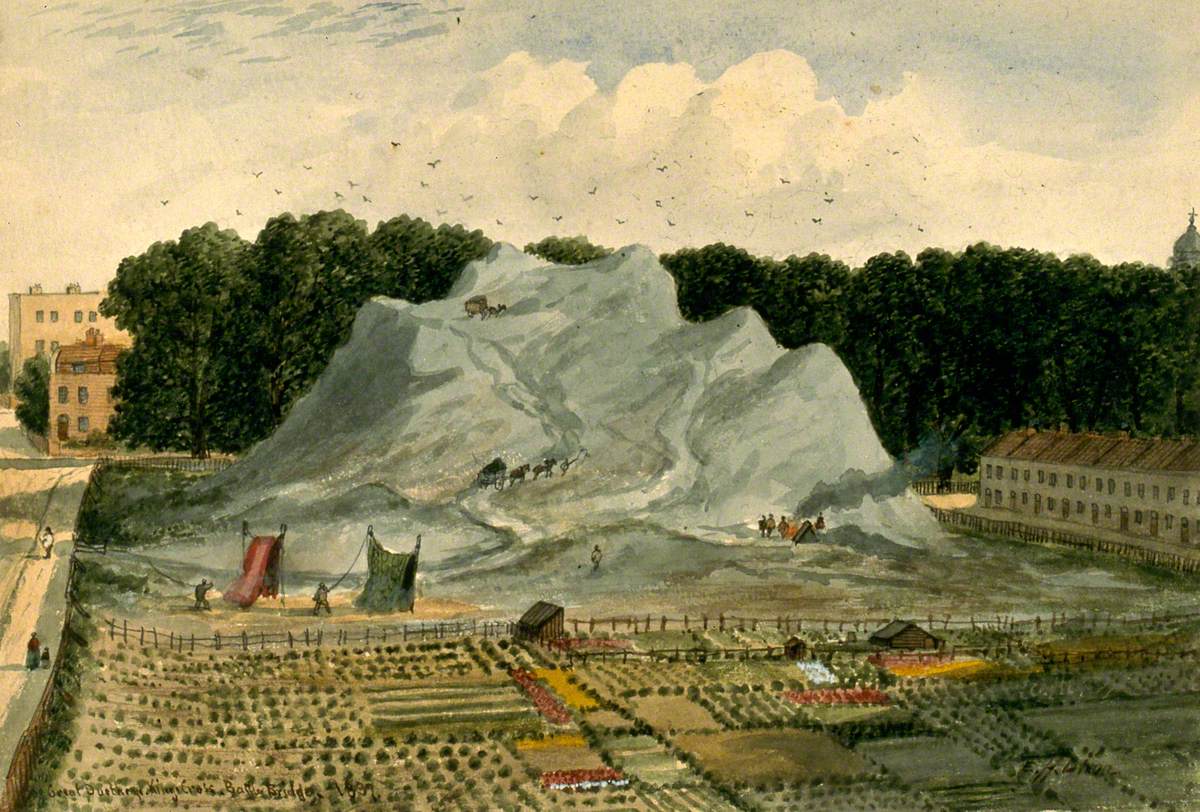 King's Cross, London: The Great Dust-Heap, Next to Battle Bridge and the Smallpox Hospital