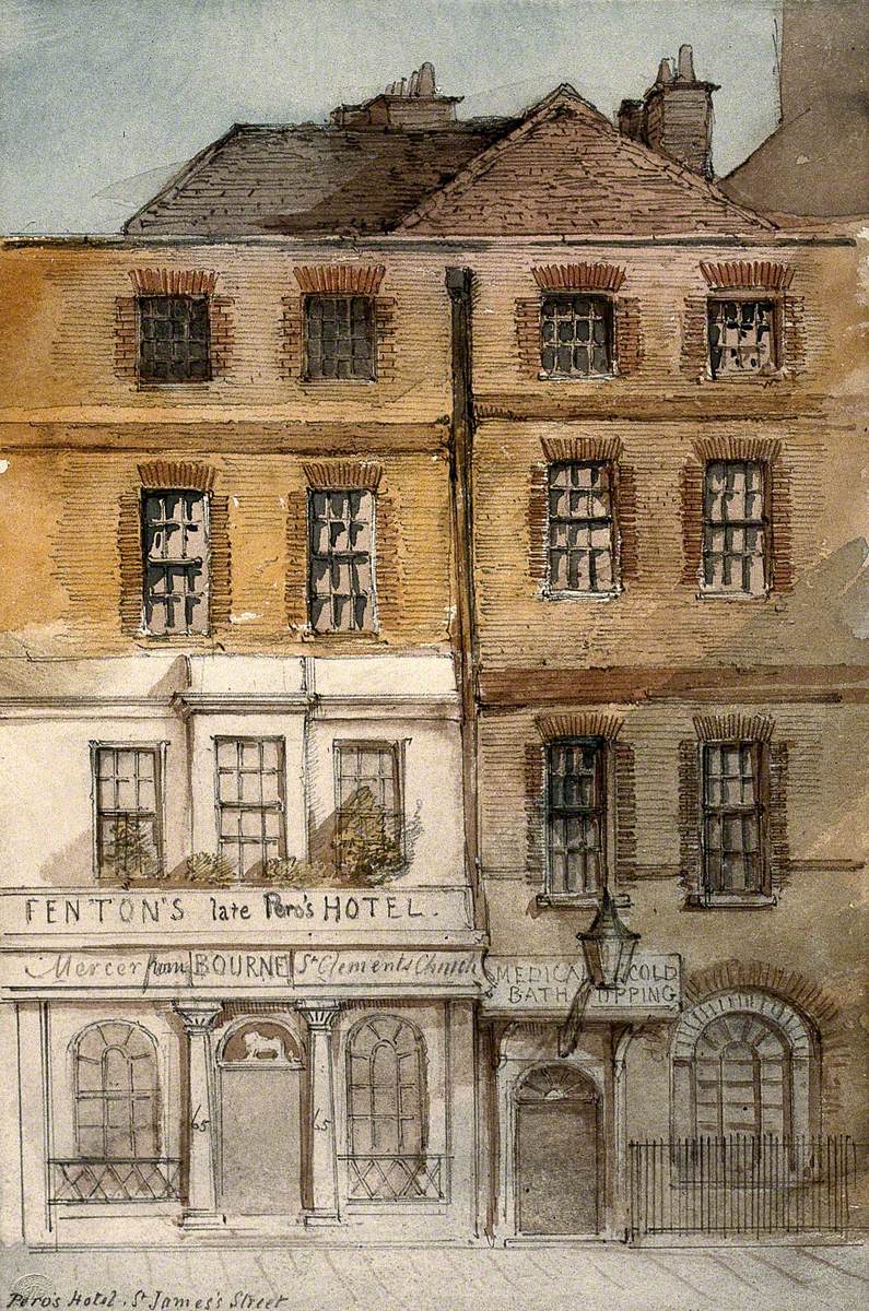 The Medical Cold Baths, and Fenton's Hotel, St James's Street, London