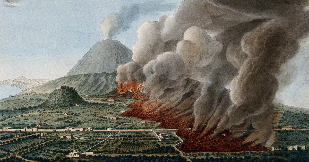 Mount Vesuvius: A Volcanic Eruption at the Foot of the Mountain, 1760–1761, Causing the Destruction of the Land and Property