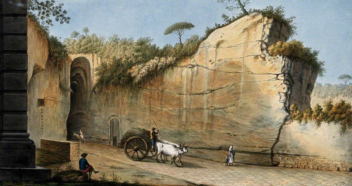 Entrance of the Grotto at Posillipo, Called Piedigrotta, Reputed to Be Virgil's Tomb