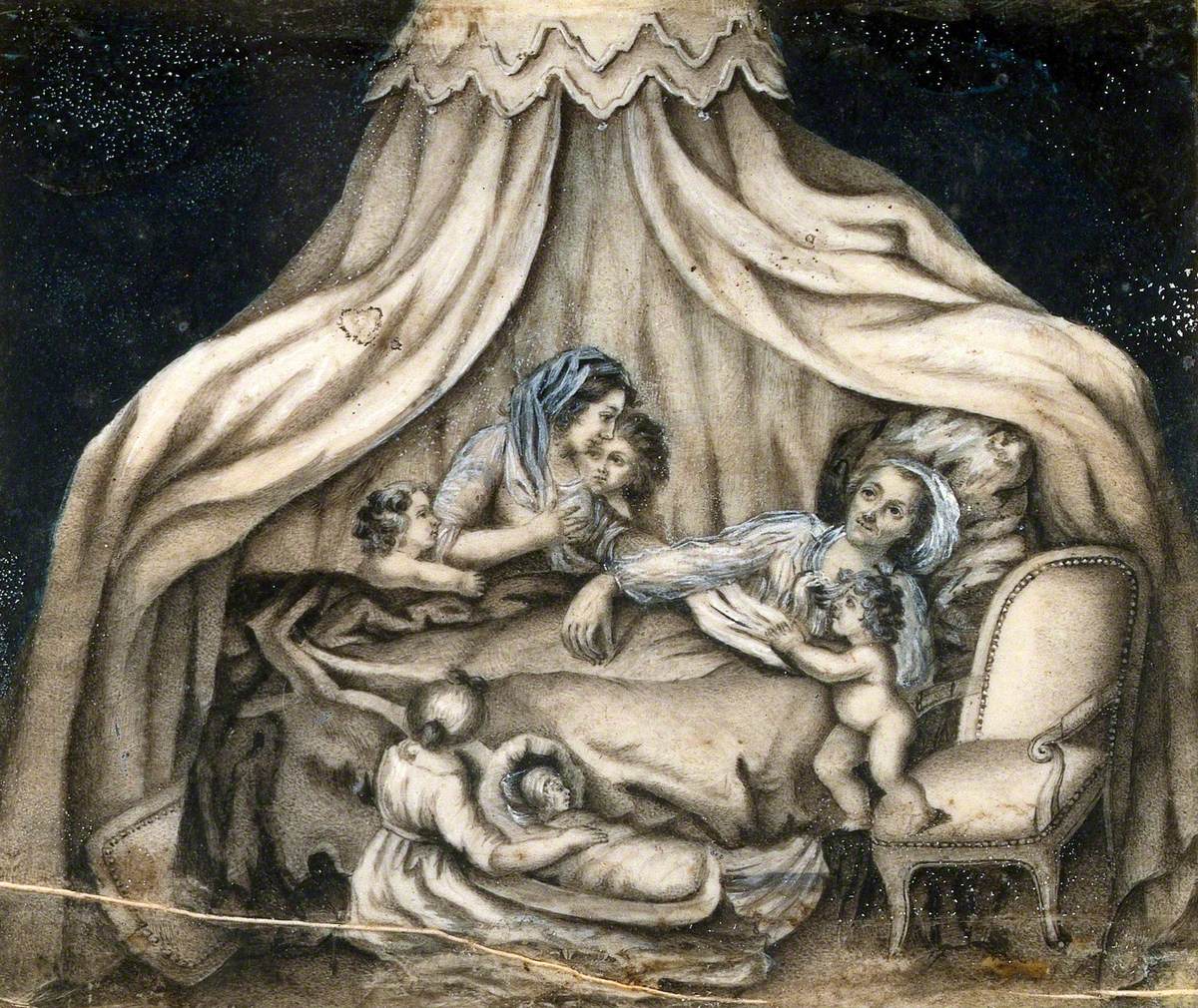 A Mother Feeding Her Children