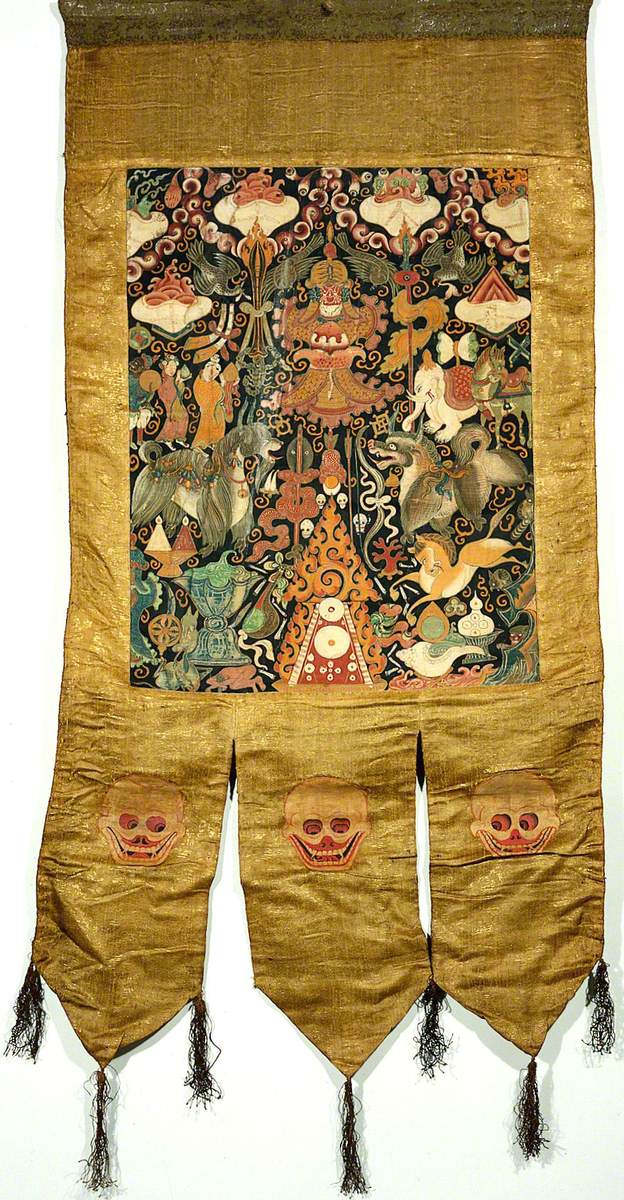 Attributes of Beg-tse in a 'Rgyan Tshogs' Banner