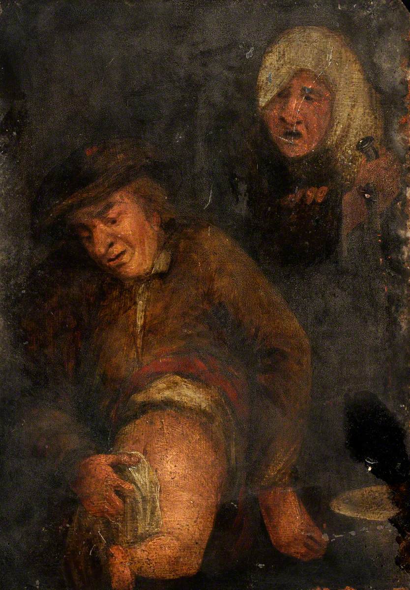 The Sense of Smell: A Man Wiping a Baby's Bottom