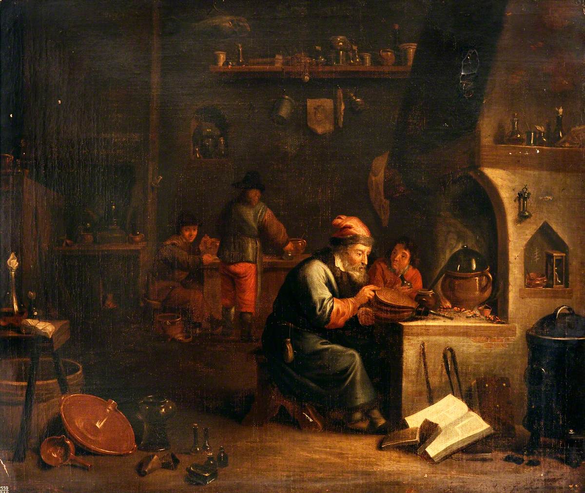 An Alchemist in His Laboratory