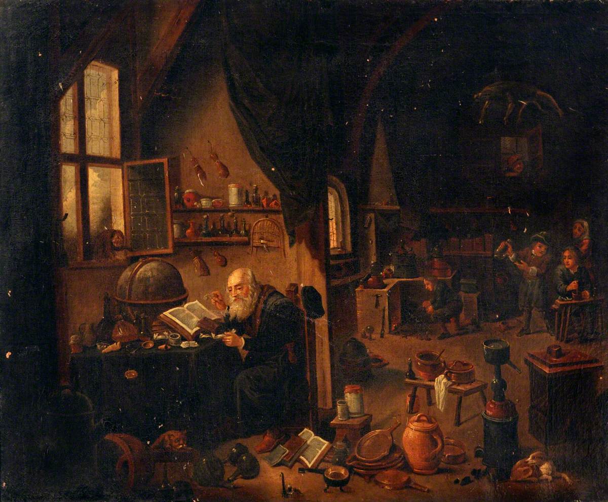 An Alchemist in His Laboratory