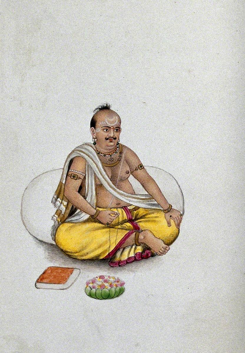 A Brahmin Telling His Beads