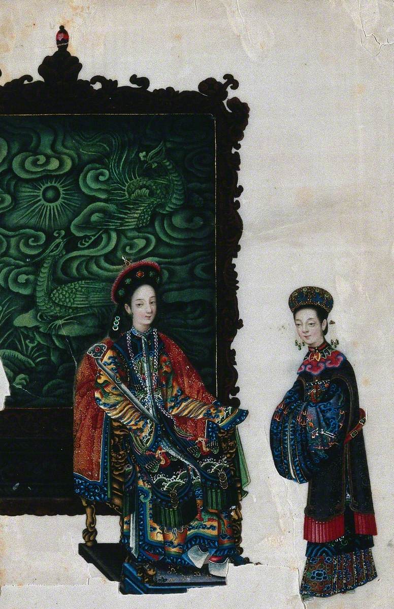 A Chinese Lady with Attendant