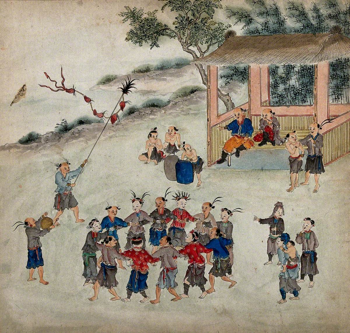 Aboriginal Peoples of Formosa Engaged in a Tribal Dance