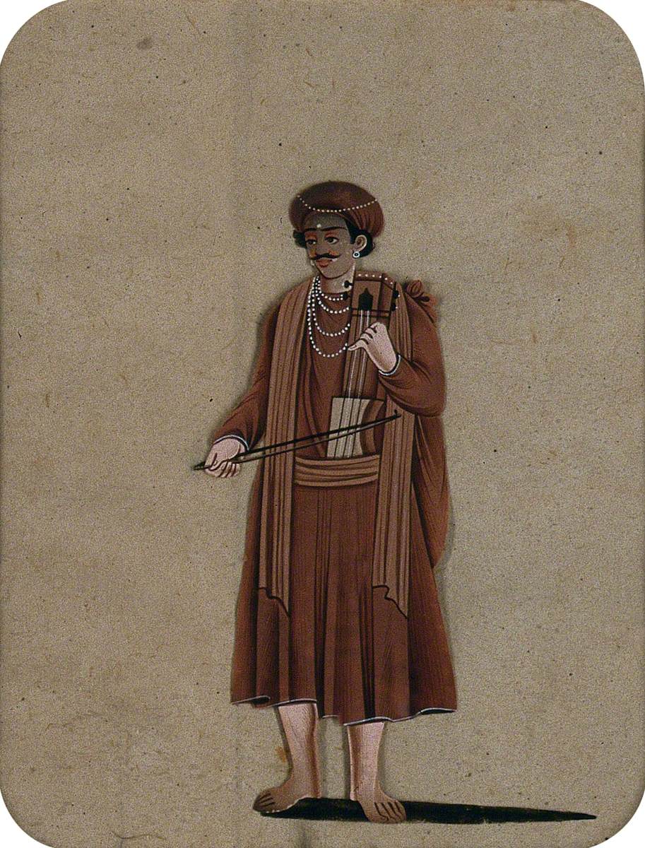 A Man Playing a Musical Instrument
