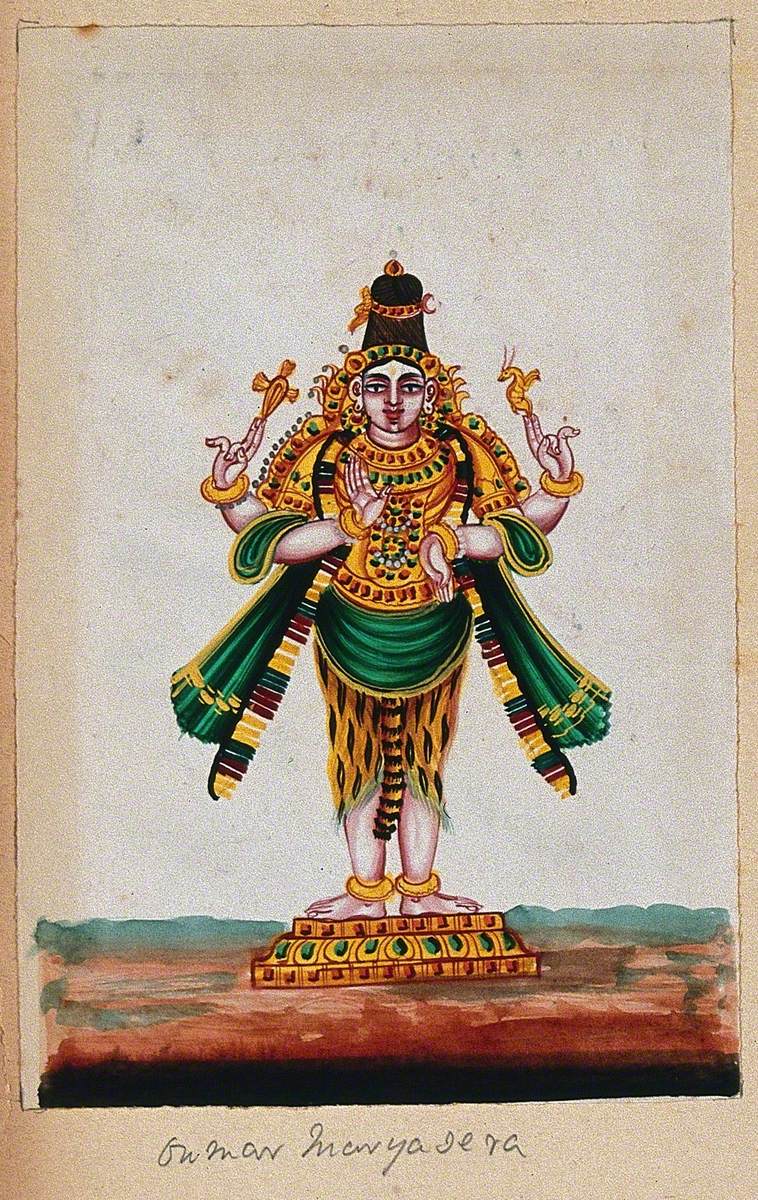 A Four-Armed Image of Lord Shiva